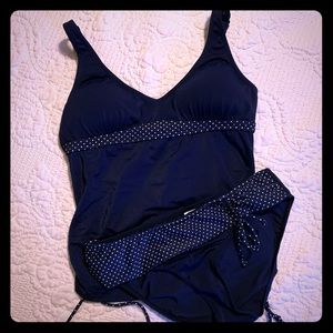 Venus Navy blue tankini set